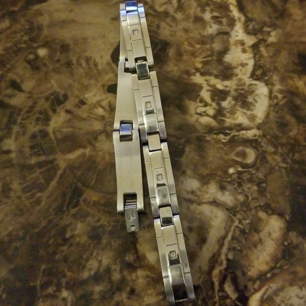 Men's Stainless Steel and Diamond bracelet